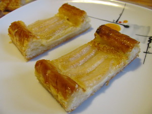 tarte feuilletee poires